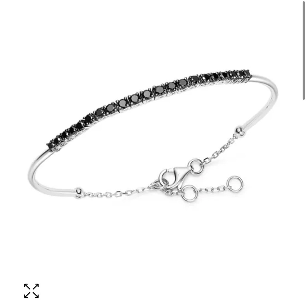 Bloomingdales Black Diamond Necklace & Bracelet